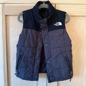 The North Face Kids Black and Brown Vest